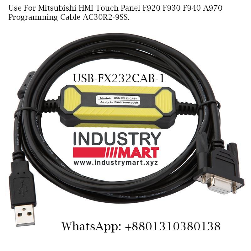 thumbnail image 2 of Mitsubishi F940/930 Programming Cable – USB-FX232-CAB-1 – Genuine Mitsubishi 2 of 6